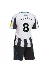 Newcastle United Sandro Tonali #8 Jalkapallovaatteet Lasten Kotipeliasu 2025-26 Lyhythihainen (+ Lyhyet housut)
